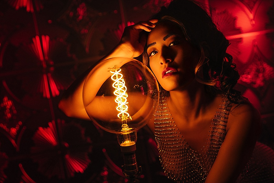 st louis boudoir dark and moody studio set