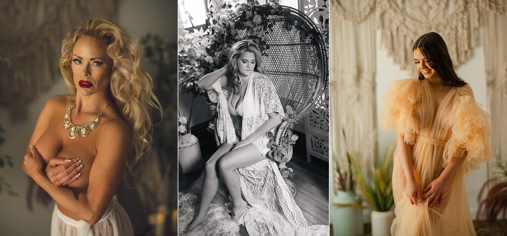 boho chic st louis boudoir photography studio set