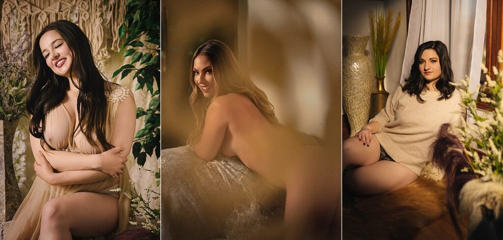 boho chic st louis boudoir photography studio set