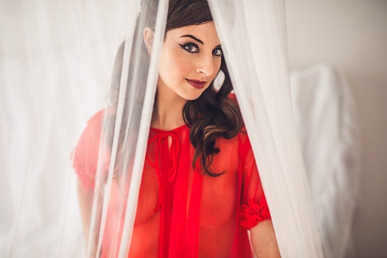 vintage lingerie boudoir session