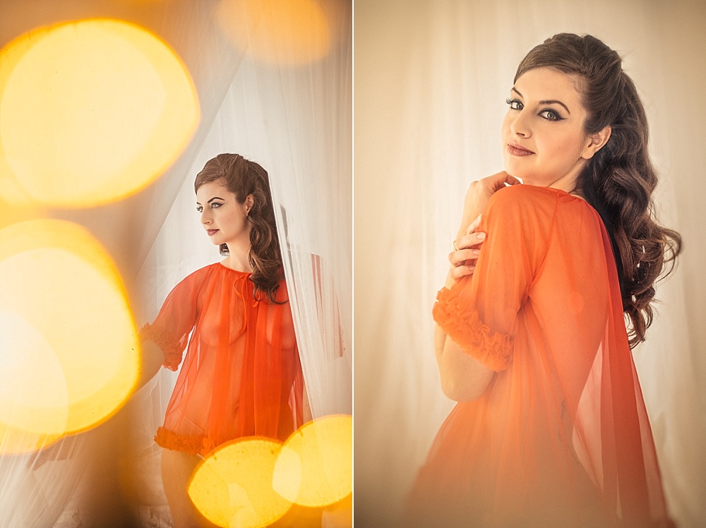 vintage lingerie boudoir session
