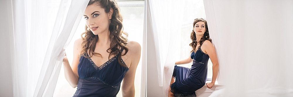 vintage lingerie boudoir session
