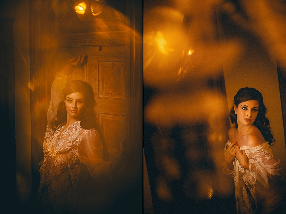 vintage lingerie boudoir session
