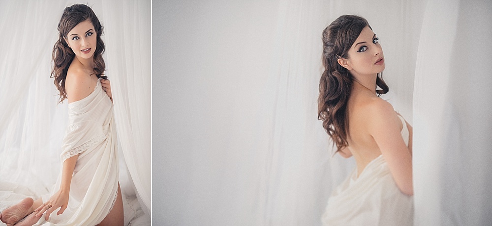 vintage lingerie boudoir session