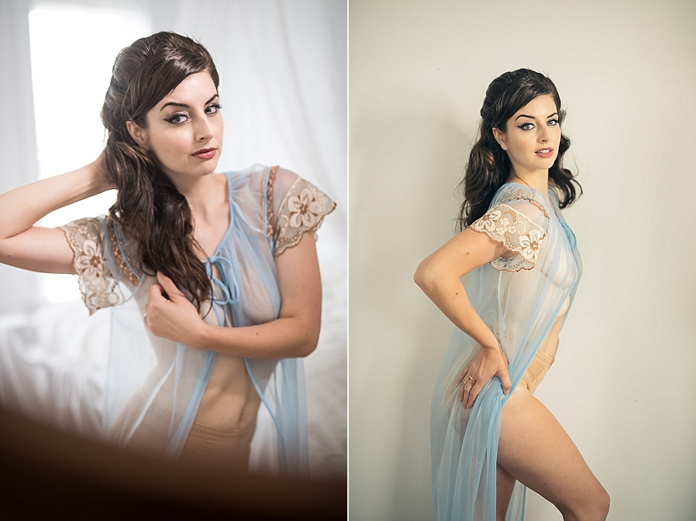 vintage lingerie boudoir session