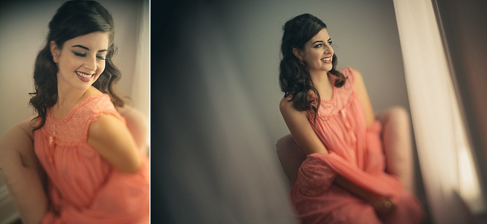 vintage lingerie boudoir session